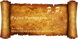 Pajzs Peregrina névjegykártya